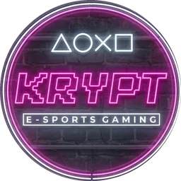 Krypt e-sports gaming neon logo